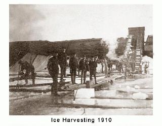 Ice Harvesting Circa 1910